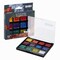 SoHo Urban Artist Glitter Bomb Watercolor Paints - 12 Glitter Watercolor Paint Colors, Semi-Moist, Ultra-Sparkly for Shimmering Mixed-Media Art & Journaling